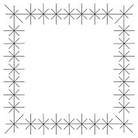 snowflake frame 006